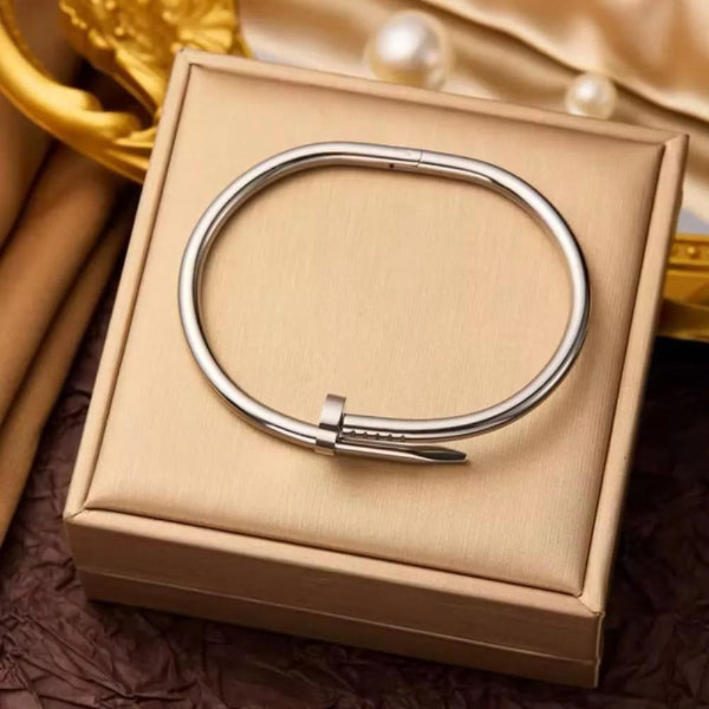 Bracelet Prestige Argenté – Acier Inoxydable